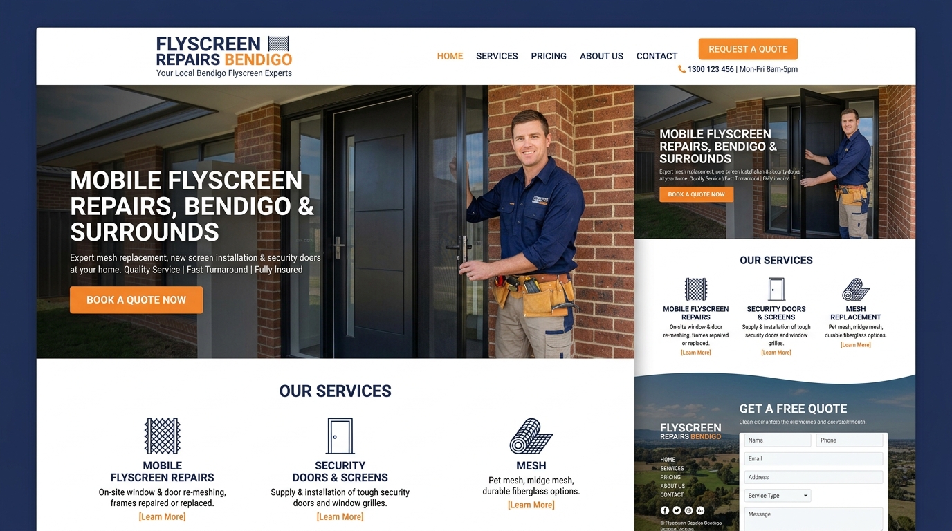 Flyscreen Repairs Bendigo